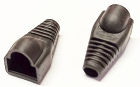 Odgiętka wtyku RJ45 8p8c - czarna