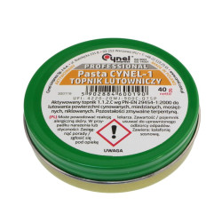 Cynel pasta lutownicza 40g, metalowe pudełko