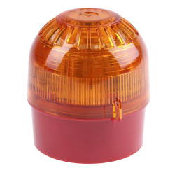 Zestaw sygnalizatorów akustycznych i lamp sygnalizacyjnych 17 → 60 V dc Pomarańczowy DC Montaż ścienny 106dB
