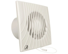 Wentylator wyciągowy fi 100 14W 98m3/h 230V IPX4 biały włącznik pociągany E0007848W WA100W