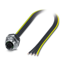 Złącze zasilające 12A Gniazdo 600 V 4 Position Phoenix Contact Metal Montaż tylny, IP67