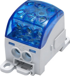 Blok rozdzielczy - uniwersalny Al/Cu SUB 220 (82060) SIMBLOCK niebieski 81650003