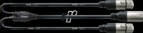 CFY 0,3 MFF CORDIAL 1x XLR male 3-pin, 2x XLR female 3-pin, 0.30 m