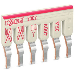 Mikroprzełącznik Staggered Jumper WAGO Blok zacisków na szynie DIN 25A Wciskane