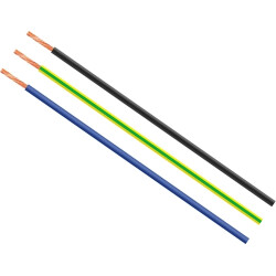 Polyolefine-switching strand, halogen free, H05Z-K, 0.75 mm², white/blue, outer Ø 2.8 mm, 51399