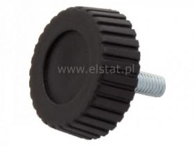 Śrubka M4 z pokrętłem fi 23mm dł gwintu 10mm ALAN