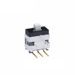Przełącznik suwakowy, SPDT, montaż PCB, 100 mA przy 28 V AC/DC, -30 → +85°C, NKK Switches