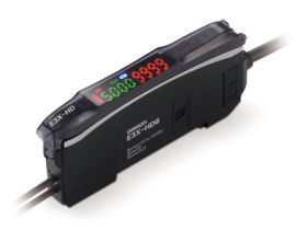 E3X-HD41 2M Czujnik światłowodowy, PNP, przewód o dł. 2m, światlo czerw. widz., podwójny wyświetlacz LCD, OMRON, E3XHD412M