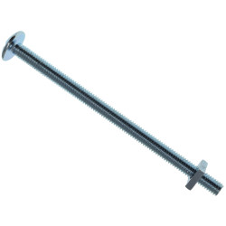 METALMATE MEMRBN06100 Roofing Bolt &amp; Nut ZP M6 x 100mm (Box 25)