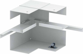 OBO Vertr Inneneck upraszcza asymetryczne 70x130 GS OBO Bettermann, 6277440, czysty biały, (S x G) 130 mm x 70 mm