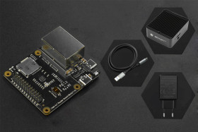 Raspberry Pi CM4 IoT Router Carrier Board Mini with Case, Power Supply and Cable (EU Standard)