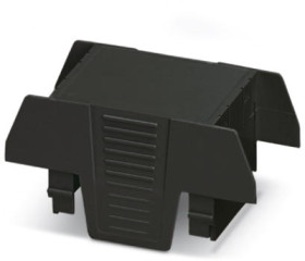 Upper part of housing, ABS/PC, (W x H x D) 35.1 x 74.65 x 36.95 mm, black, for enclosure, 1074857