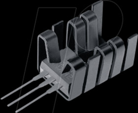 FK 237 SA 220 O Heat sink 19.1mm 21 K/W black anodised