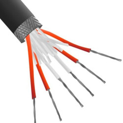 Przewód termoparowy Ekranowany, -75 → +260 C., dł. 25m, izolacja: PFA, 7-żyłowy, RS PRO