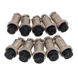 GX20 / RS765 - 2-12 Pin Aviation Plug Connector