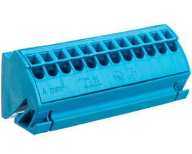 Blok potancjałowy 4mm2 niebieski 812-104