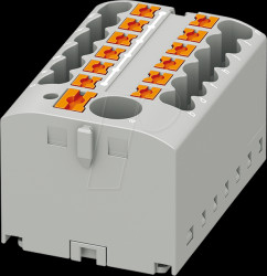 3273352 Distribution block PTFIX, 12 x 2.5, grey