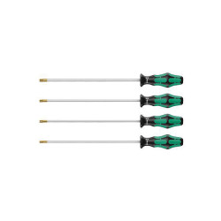 Wera 05028074001 367/4 4-Piece Kraftform Plus Torx HF Screwdriver Set, 300mm