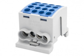 Zacisk odgałęźny HLK 100A-4 (1x25,3x16 / 1x25,3x16) Al/Cu - niebieski