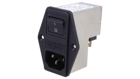4304.4002Złącze Zasilające Ac Gniazdo Męskie 2A 250Vac Iec 60320 4Mh