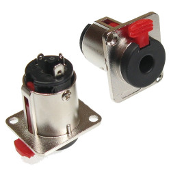 Gniazdo jack 6,3 mono mont.metal