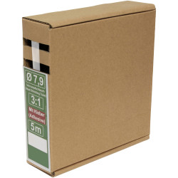 Quadrios 25CA501 Heatshrink adhesive Transparent 3:1 5m Heat Shrink Tube