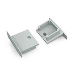 Zaślepka do profil Smart-IN16 srebrna z otworem 1szt