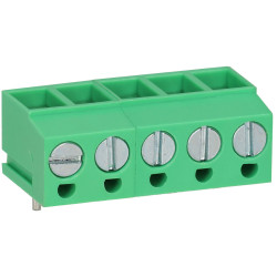 TruConnect 213981 5mm Standard Profile 90 Degree 5 Way Terminal Block