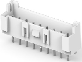 Pin header, 9 pole, pitch 2.5 mm, straight, natural, 1744418-9