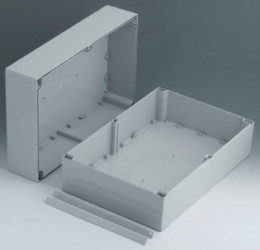 ABS enclosure, (L x W x H) 326 x 205 x 160 mm, light gray (RAL 7035), IP66, C2524361