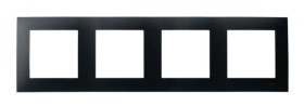 SZAFIR Ramka poczwórna czarny metalik R-4Z/33