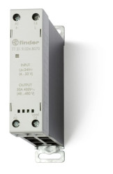 Stycznik SSR z radiatorem na szynę DIN 30A, załączanie w zerze, sterowanie 230V AC 77.31.8.230.8070