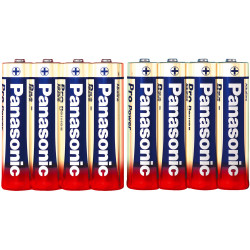Panasonic 136004 AA Battery 1.5V Alkali-manganese Pro Power 4&#x2B;4