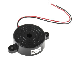 Brzęczyk piezoelektryczny średnica 41.8mm, sygnał ciągły 96dB RS PRO