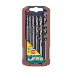 Zestaw wierteł do drewna fi 3-4-5-6-8-10mm professional /6szt/ WF7120000