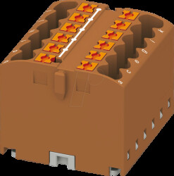 3273296 PTFIX distributor block, 12x2.5, brown