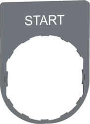 Label holder, printed with “START”, for Harmony XB4/XB5, ZBYP2303C0