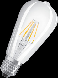 4058075434424 LED bulb STAR RETROFIT E27, 4,5 W, 470 lm, 2700 K, filament