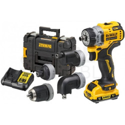 WIERTARKO-WKRĘTARKA AKUMULATOROWA + 4 GŁOWICE 12V 2*3.0AH DEWALT