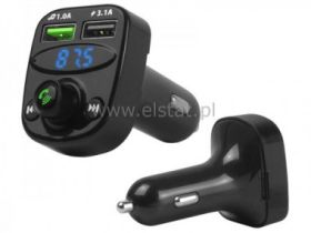Transmiter FM MP3 z wyśw. Bluetooth 2x USB