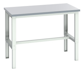 Stół warsztatowy szer. 900mm maks. obciążenie: 450kg Podstawowy stoł Blacha stalowa dł. 1500mm wys. 740 → 1140mm