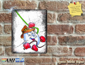 Dizzy Swinging * Retro Gaming Inspired Wall Plaque - Metal Sign