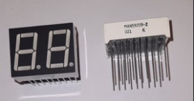 Wyswietlacz LED 2 cyfry MAN59209-2 0,56 cala 2-cyfrowy wyświetlacz LED zielony siedmioczęściowy wspólna katoda cena netto