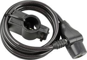 Zapięcie rowerowe kablowe FISCHER FAHRRAD, 85849, czarny, Zapięcie kluczykowe