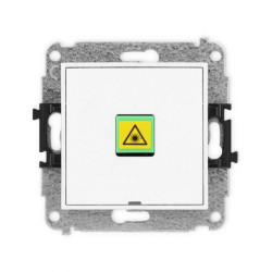 ICON Mechanizm gniazda światłowodowego/optycznego pojedynczego, bez pola opisowego biały IGOPBO-1