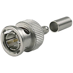 Teleg&#xE4;rtner 100023477 HDTV-BNC Connector Plug 75 &#x3A9; Straight 1 piece