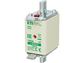 Wkładka topikowa przemysłowa - silnikowa KOMBI NH00 aM 100A/690V 004182414 ETI