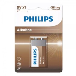 6LR61 PHILIPS ALKALINE BAT.9V