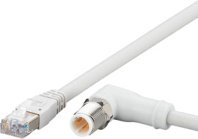 ifm Electronic EVF556 Linia połączenia złącze męskie proste, złącze męskie kątowe 1 m Ilość pinów: 4 1 szt.