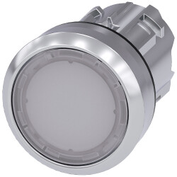 Siemens 3SU10510AB600AA0 SIRIUS ACT illuminated pushbutton white flat
